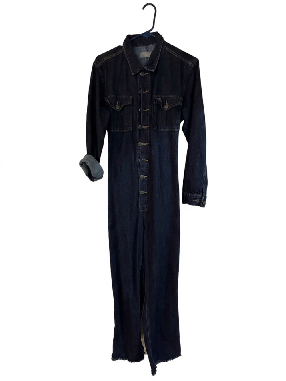Boyish Denim: Dark Indigo Denim Jumpsuit